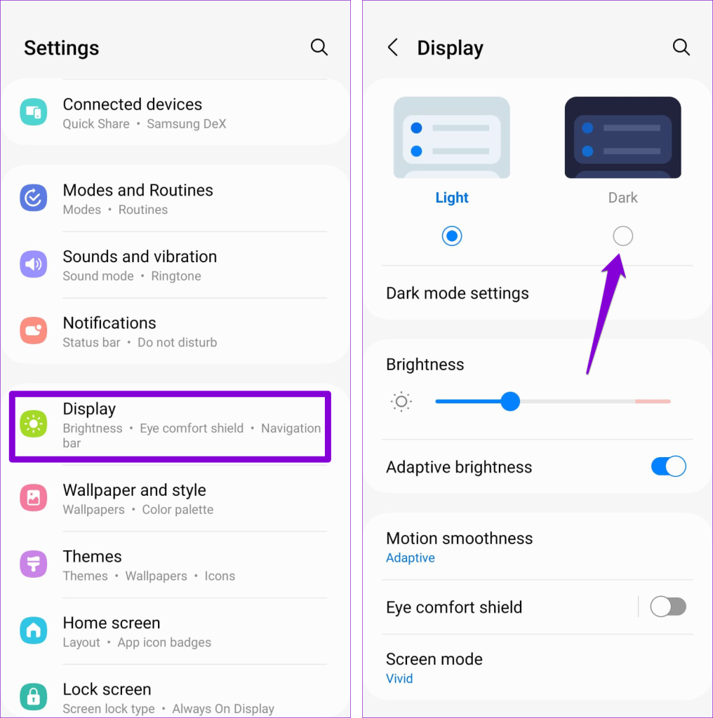 Enable Dark Mode on Android