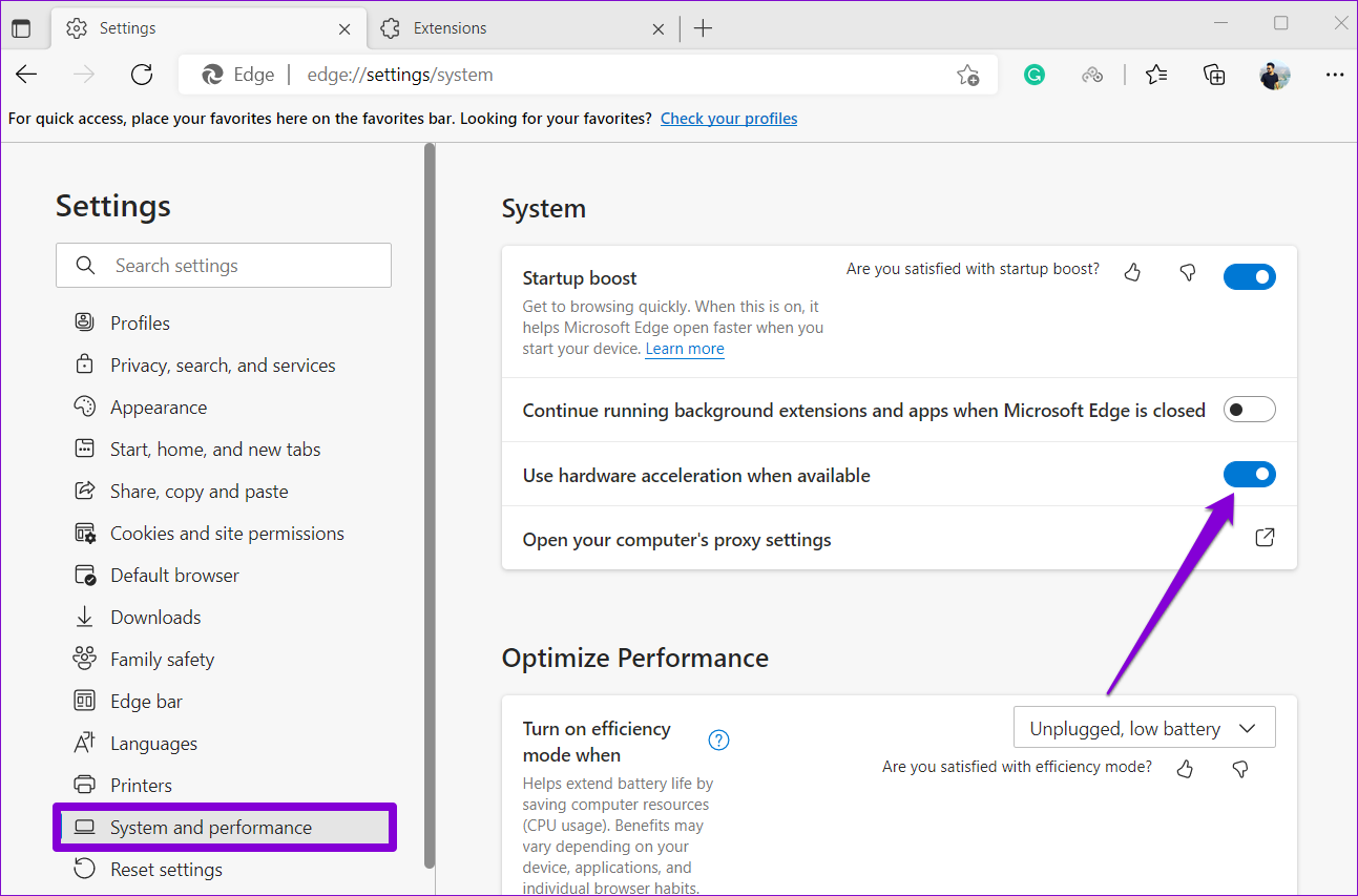 Enable Hardware Acceleration in Edge