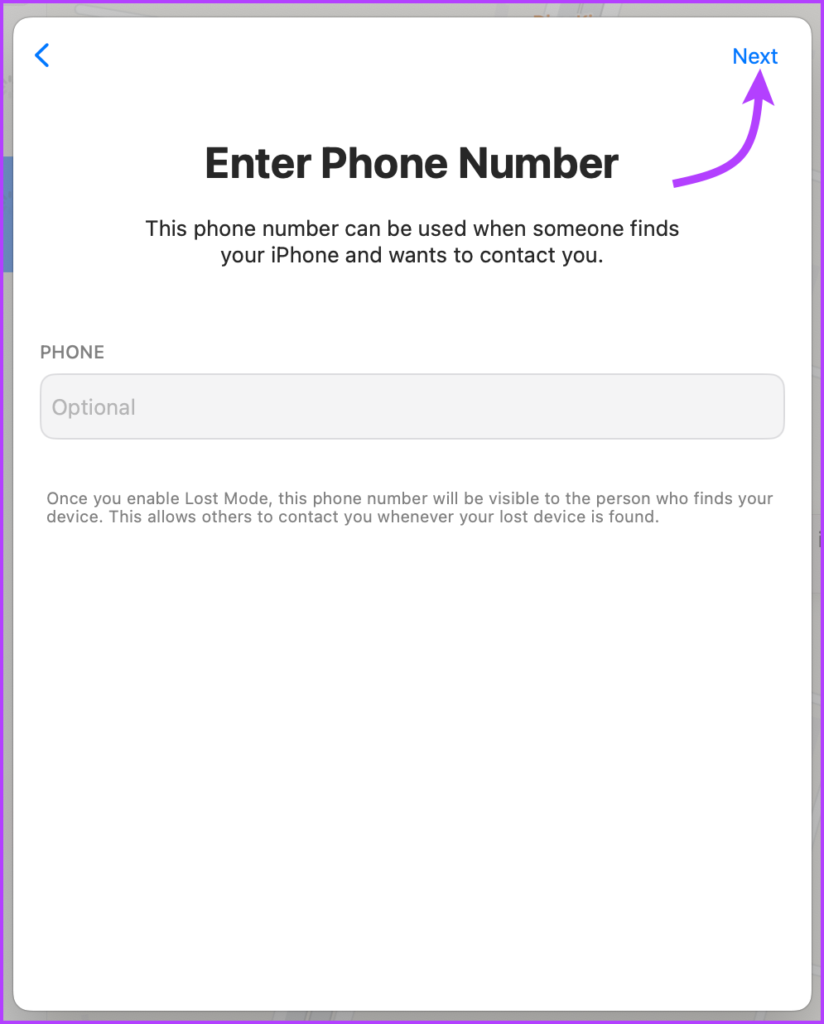 Enter your contact information 