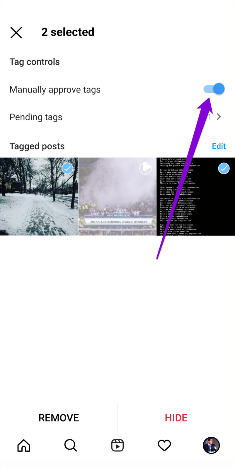 How to Hide or Unhide Tagged Photos From Your Instagram Profile - Guiding  Tech