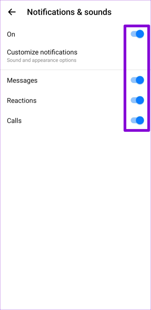Enable Messenger Chat Notifications
