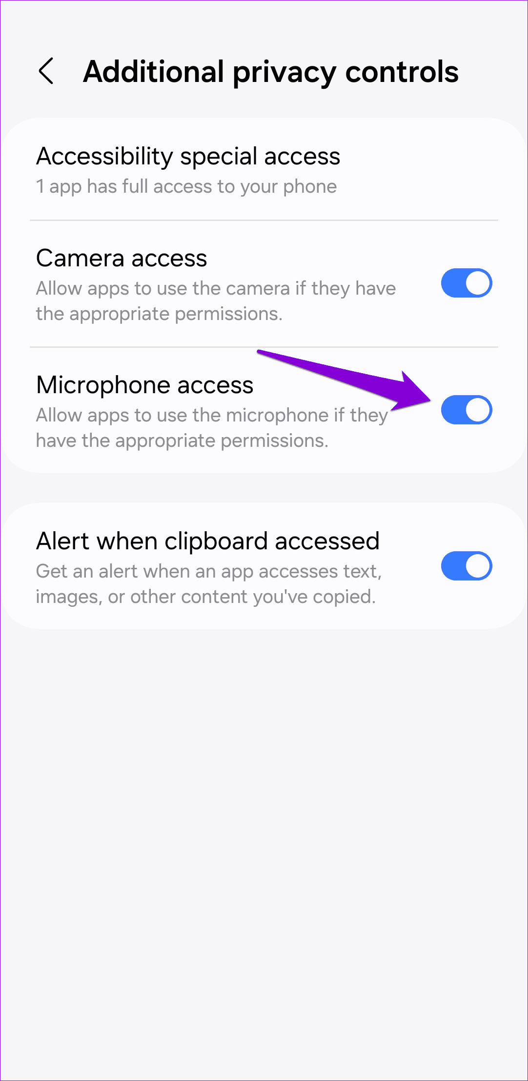 Enable Microphone Access for Apps on Android