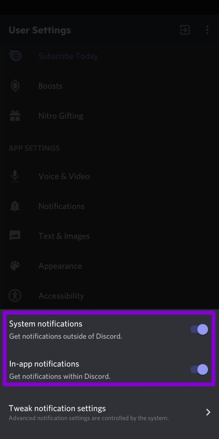 Enable Notifications on Discord
