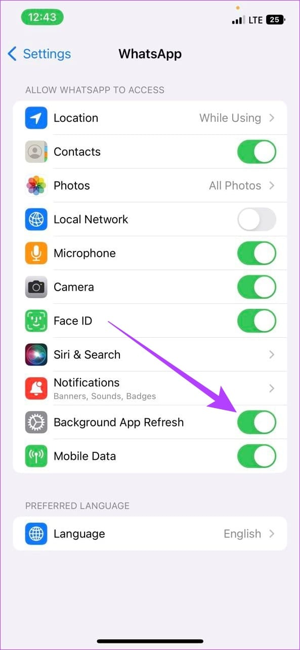 Enable all app permissions