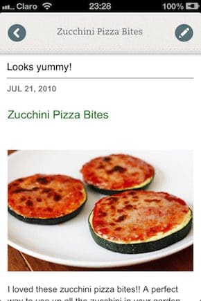 Evernote Food Viewing Recipe