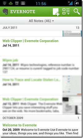 Evernote For Android 6