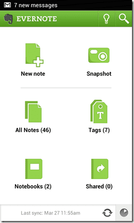 Evernote For Android 7