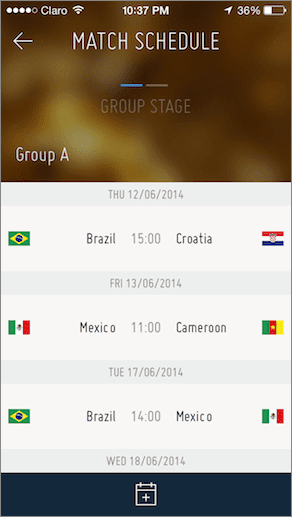 Fifa Official Schedule