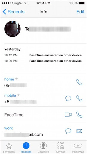Face Time Phone App Other Device