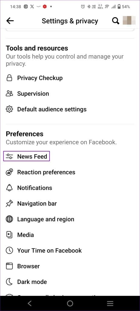 Facebook Mobile News Feed