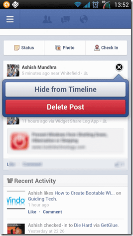 Facebook For Android 4