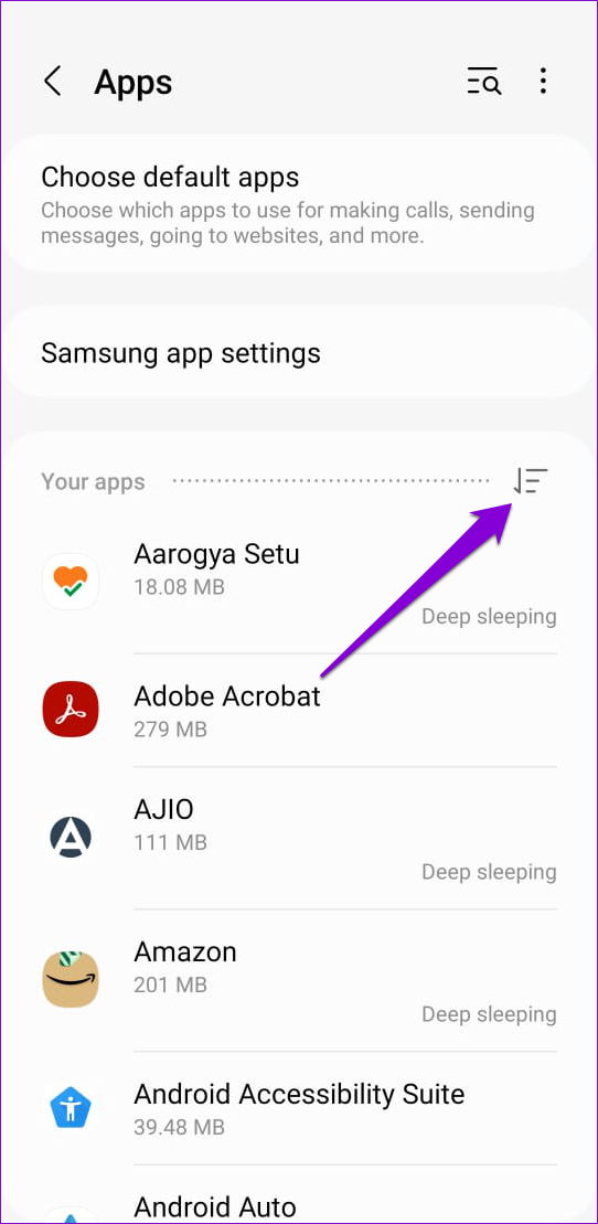 Filter Apps on Android