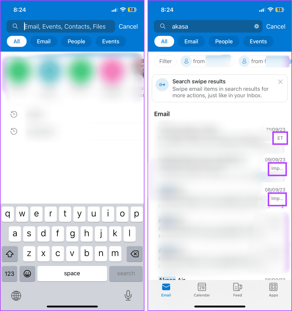 Find Email Folder Location in Outlook on iPhone or Android 2
