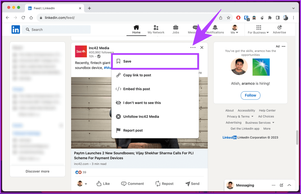 How to Find Saved Posts and Jobs on LinkedIn - Guiding Tech