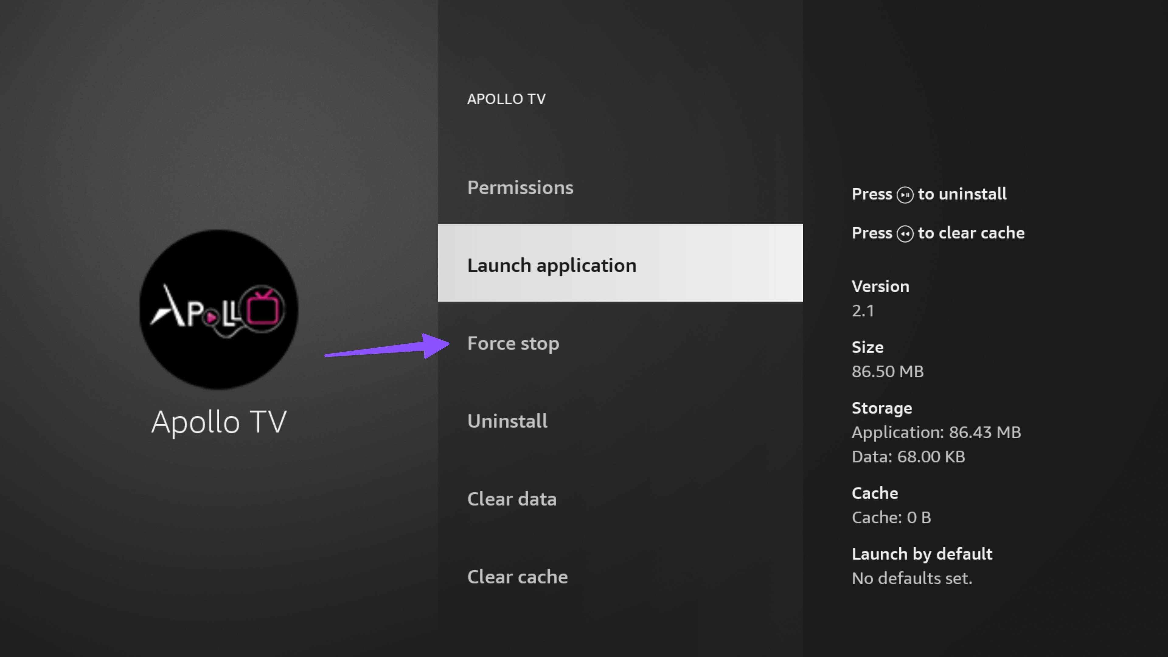 Force stop apps on Fire TV Stick