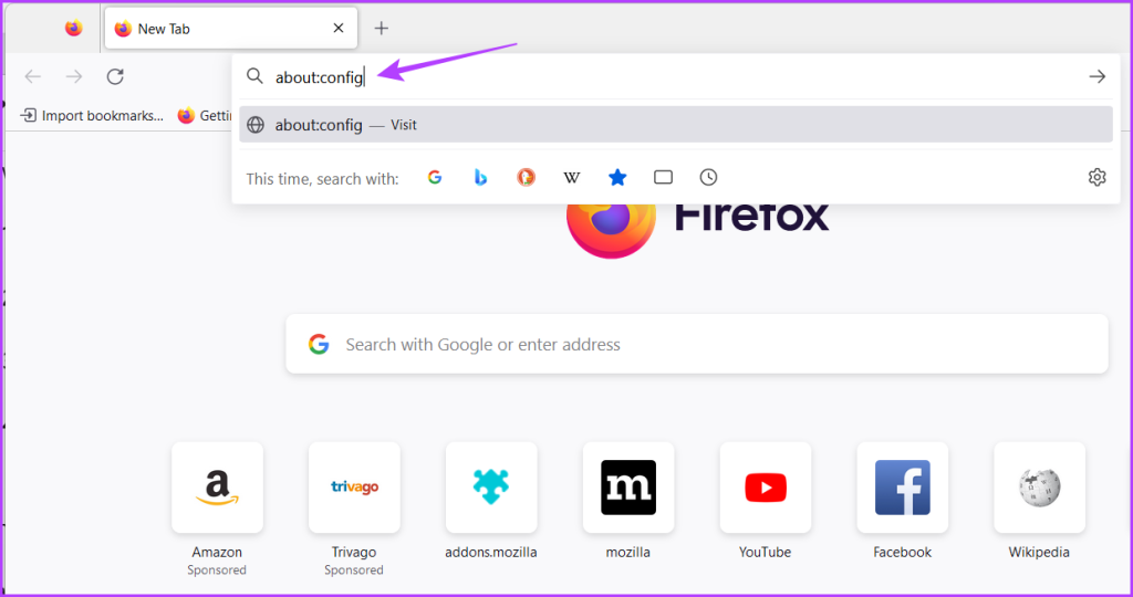 Firefox Configuration Editor in Firefox