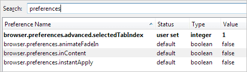 Firefox Search Preferences