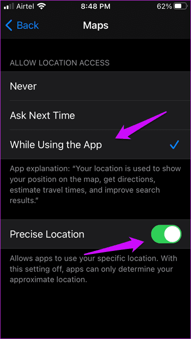 Fix Apple Maps Not Working on i Phone Error 4
