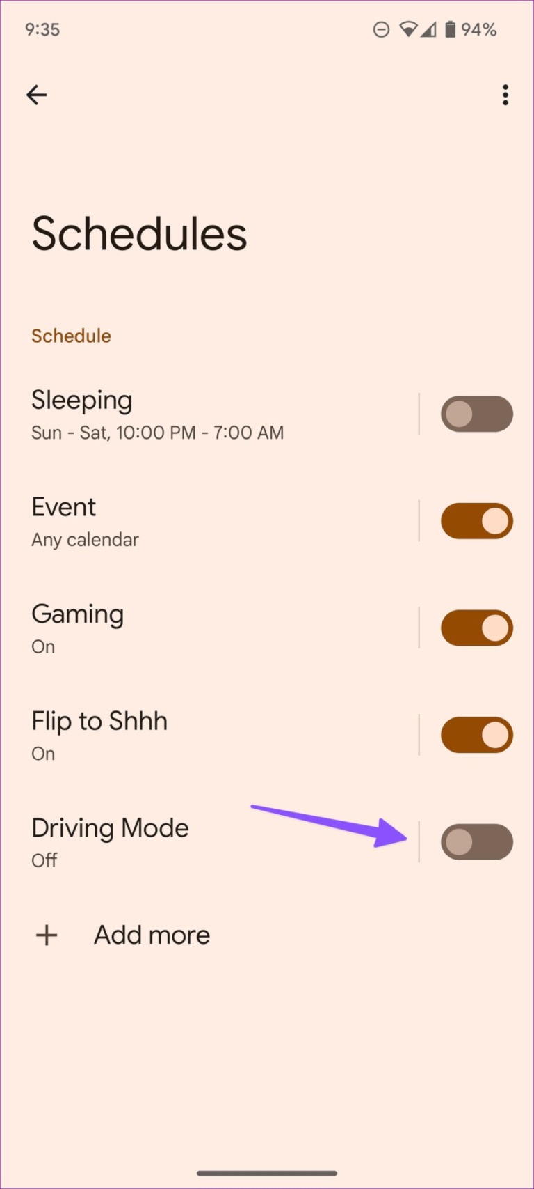 5 Best Ways To Fix Do Not Disturb Turning On Itself On Android Fix Do Not Disturb Turning On Itself On Android 7 768x1707 