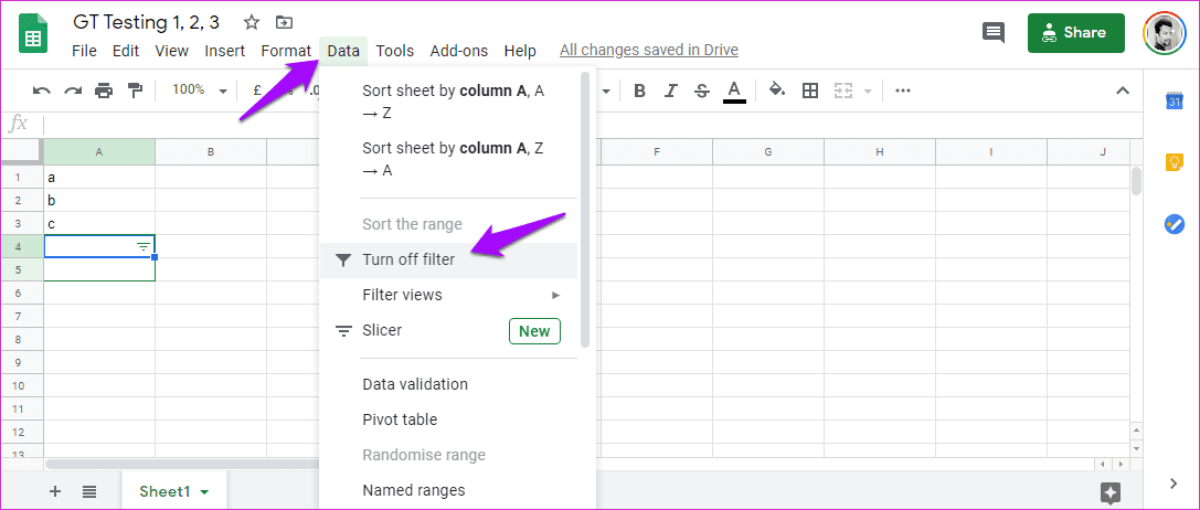 Fix Green Cell or Green Line Error in Google Sheets 8