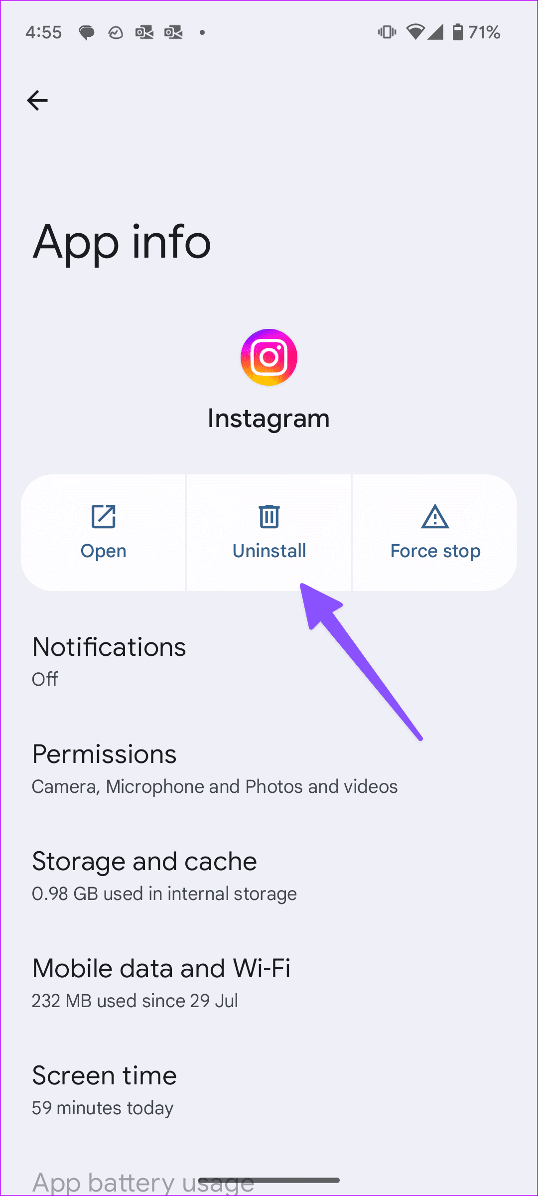 Instagram Click Sticker for iOS & Android