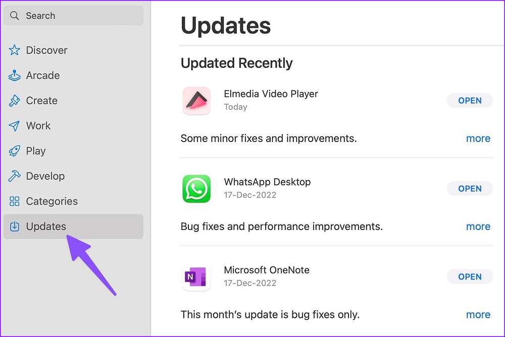 update apps on mac