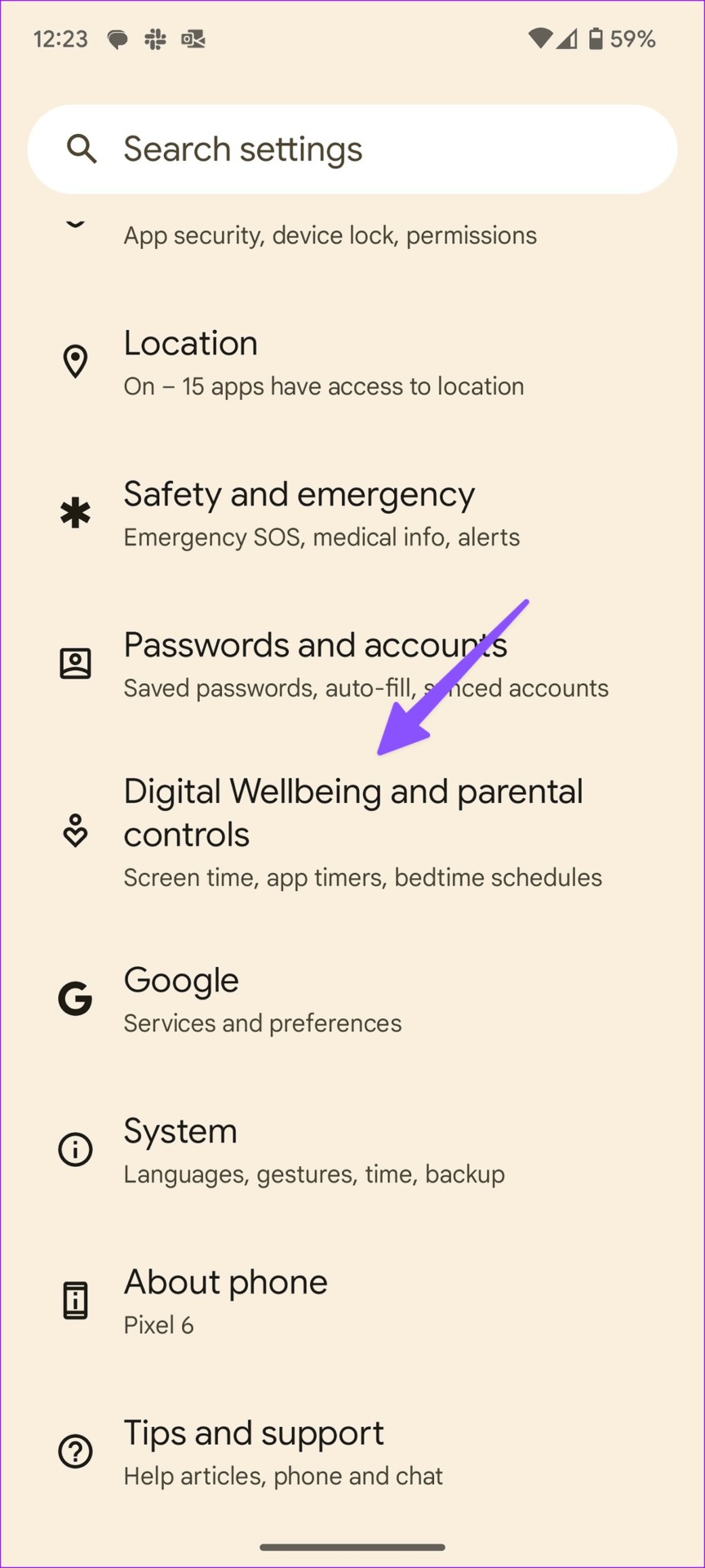digital wellbeing on Android