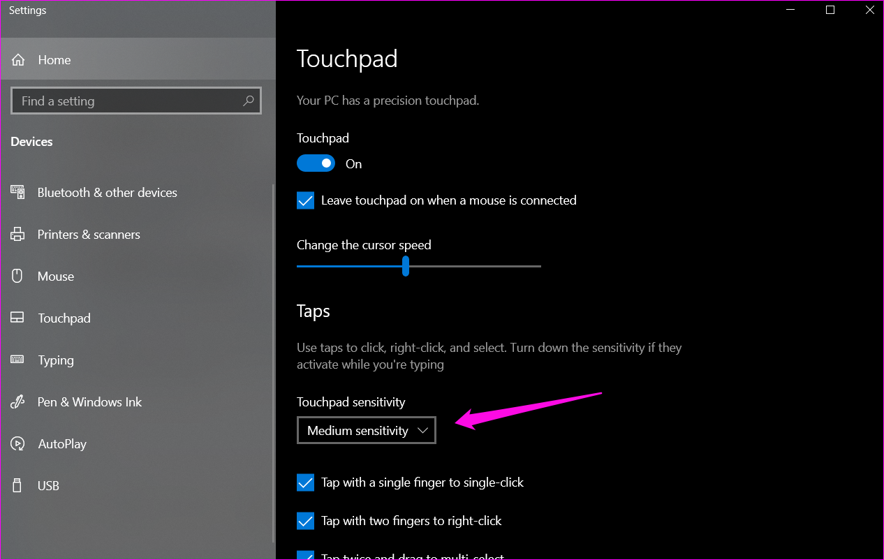 Arreglar el cursor del mouse que se mueve solo en Windows 10 3