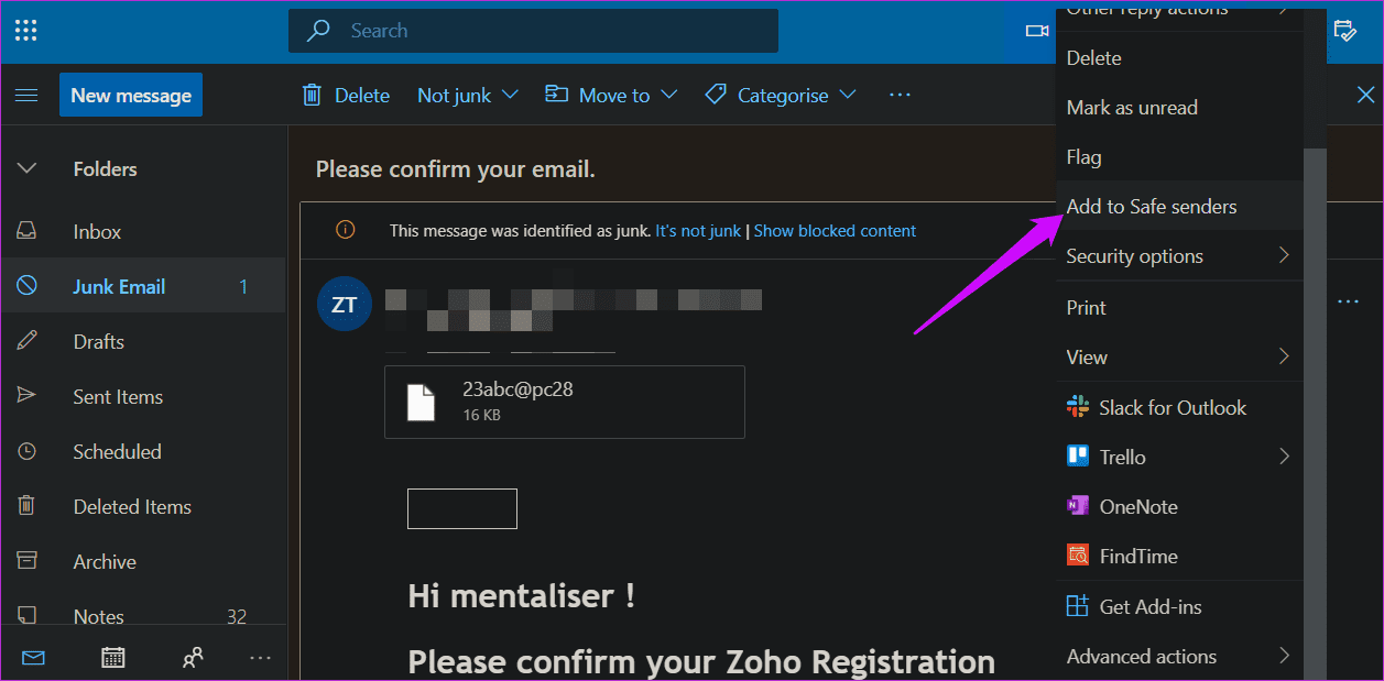 Fix Outlook Web Not Receiving Emails Error 3