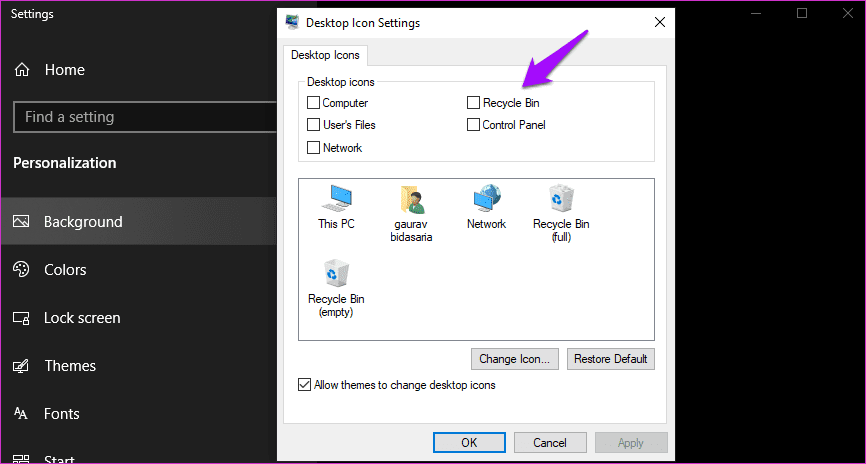 Fix Recycle Bin Is Grayed out Issue in Windows 10 3