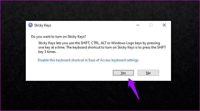 Fix Sticky Keys Not Working On Windows 10 1