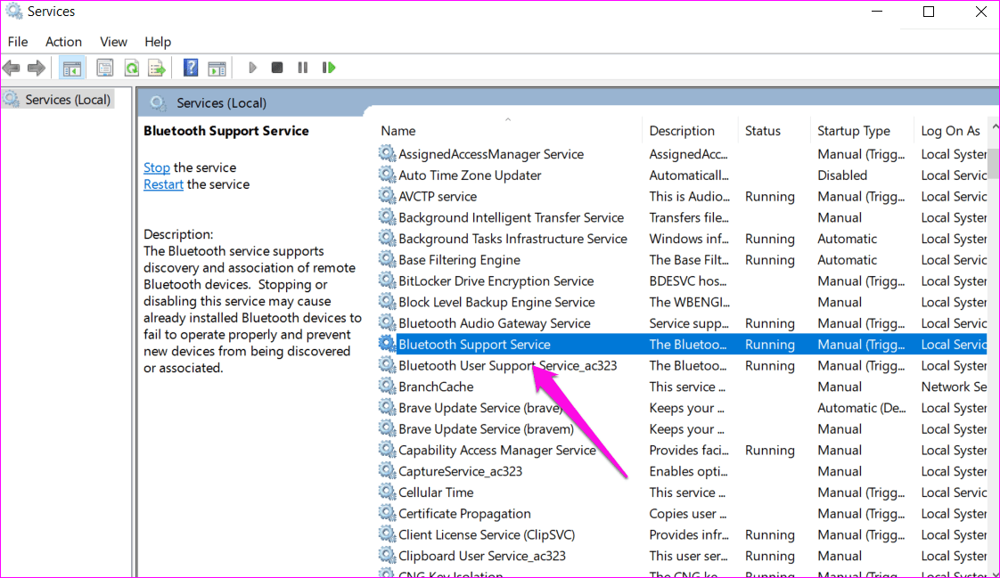 Fixes for Bluetooth Option Missing From Action Center in Windows 10 12