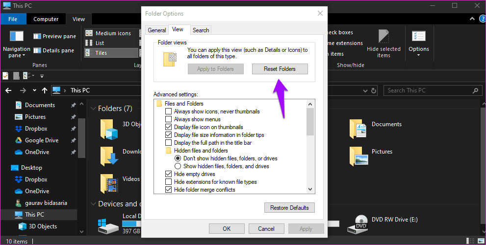 Fixes for Windows 10 File Explorer Is Slow 2