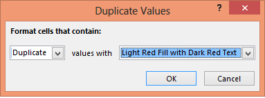 Format Duplicate Rule