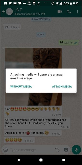 Forward Whats App Messages To Email 4