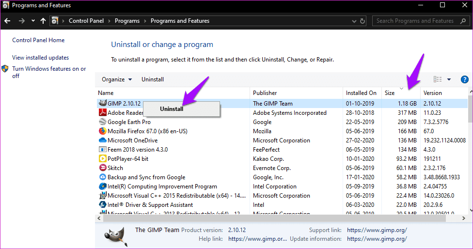 Free up Space on C Drive in Windows 10 4