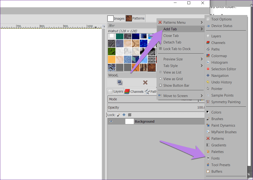 GIMP not showing new fonts 9