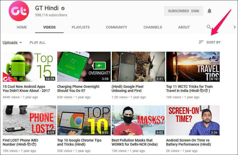 Gt Hindi Channel Grid View