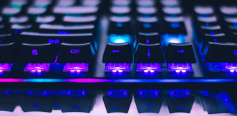 Gaming Keyboard Closeup