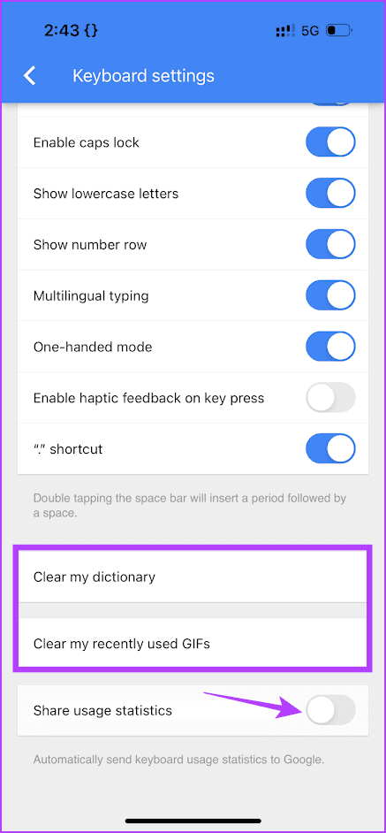 Gboard Privacy iPhone
