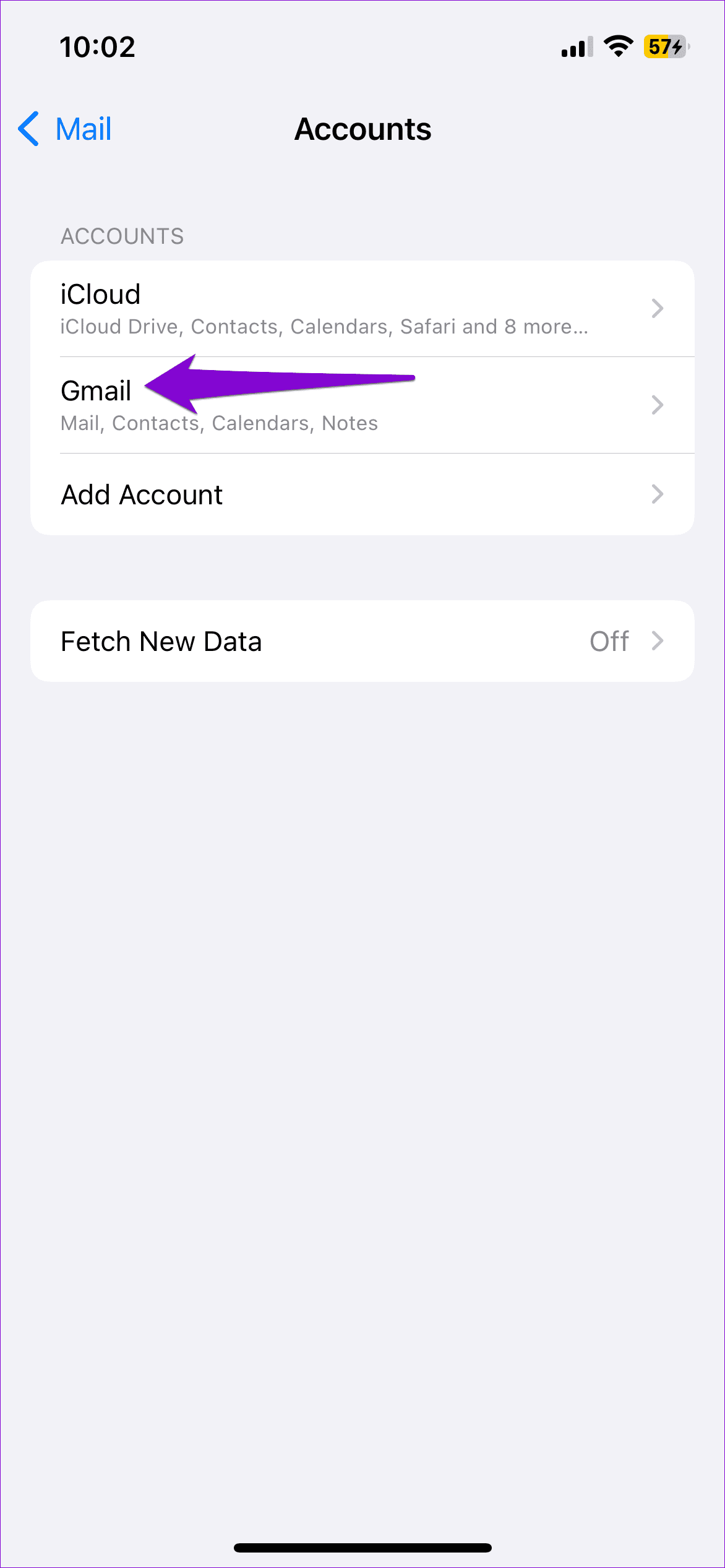 Gmail Account on iPhone