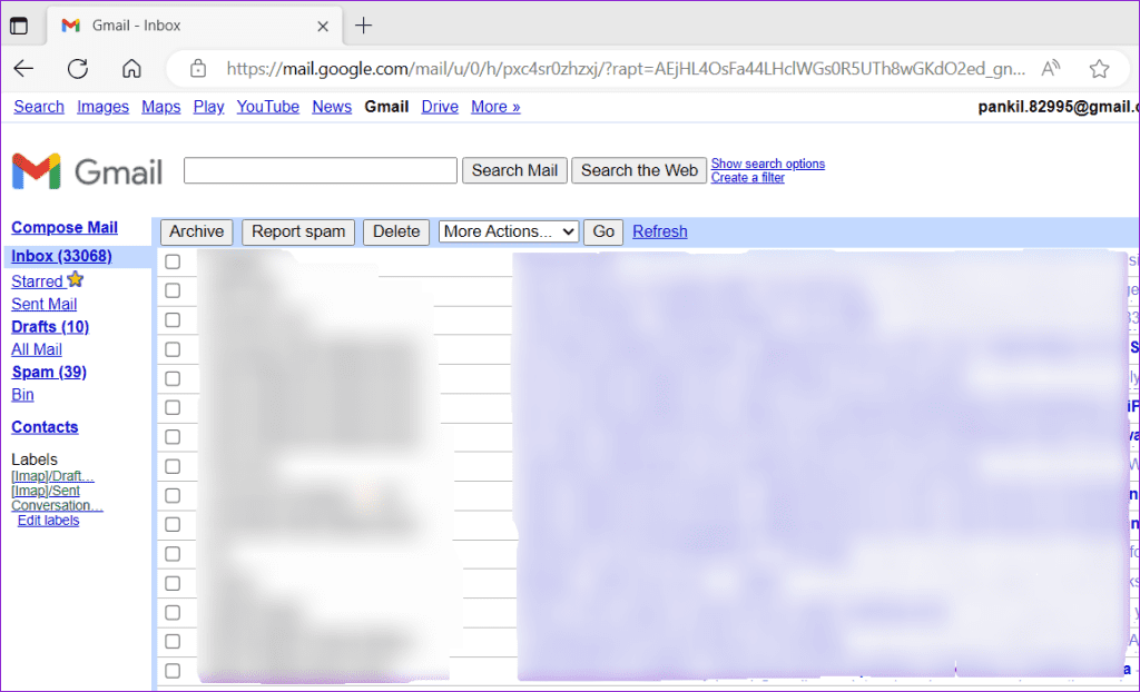 Gmail HTML Version