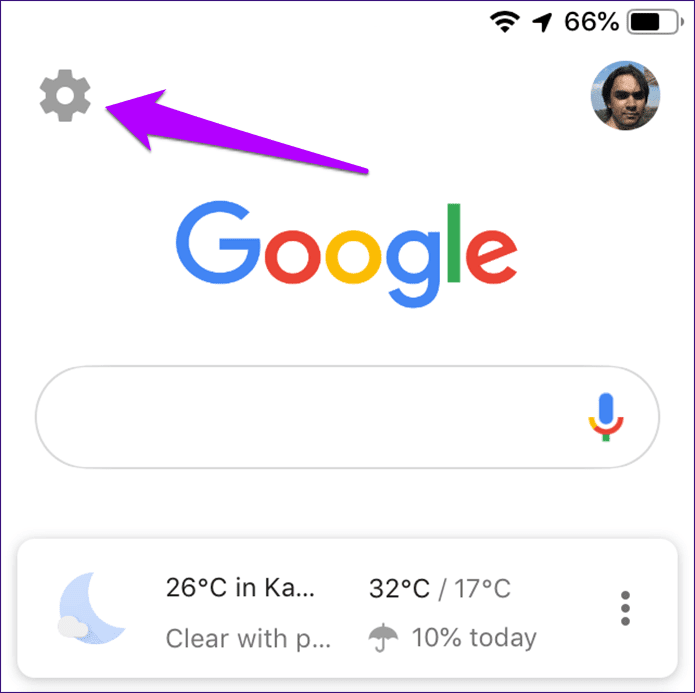 Google App Clear History Cache 1
