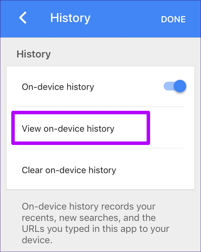 Google App Clear History Cache 3