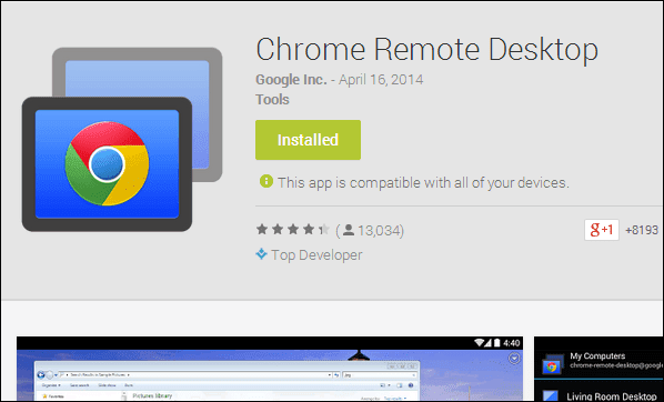 Google Chrome Remote Desktop For Android Install