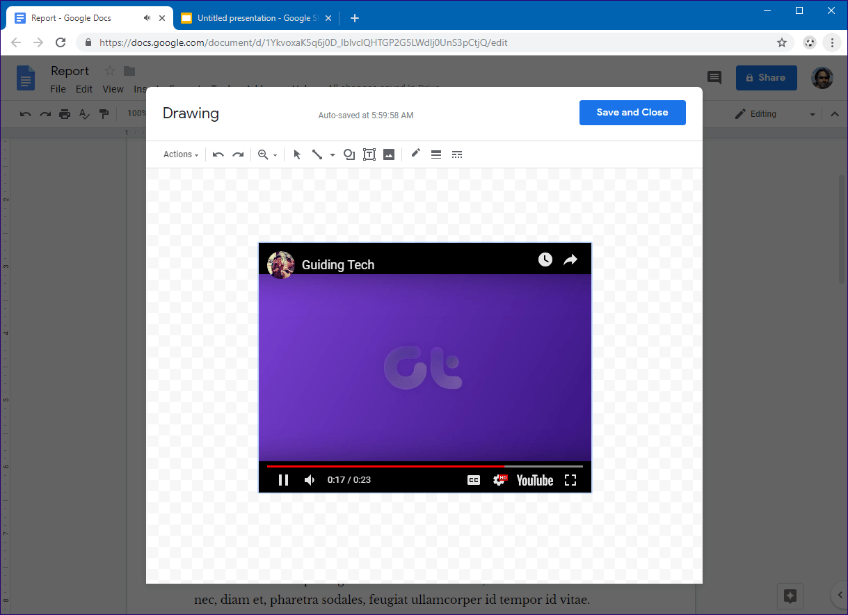 Google Docs Insert You Tube Videos 10