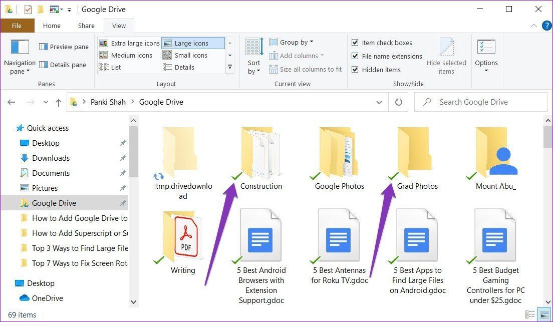 Google Drive Folder in File Explorer