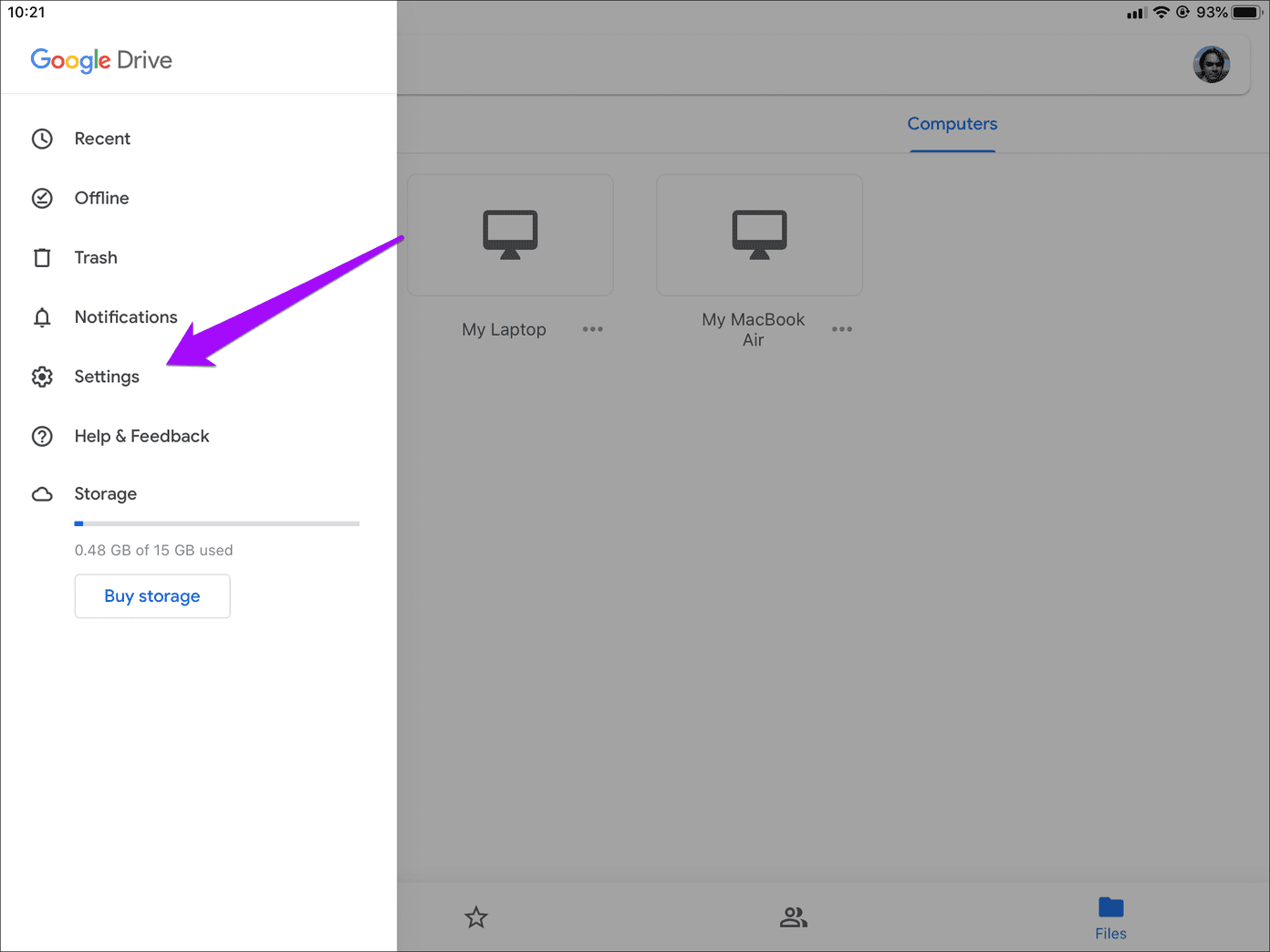 Google Drive Privacy Screen Face ID Touch ID 2