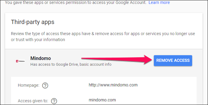 Google Drive Remove Connected Apps 10