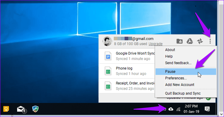Google Drive Wont Sync On Windows 10 1